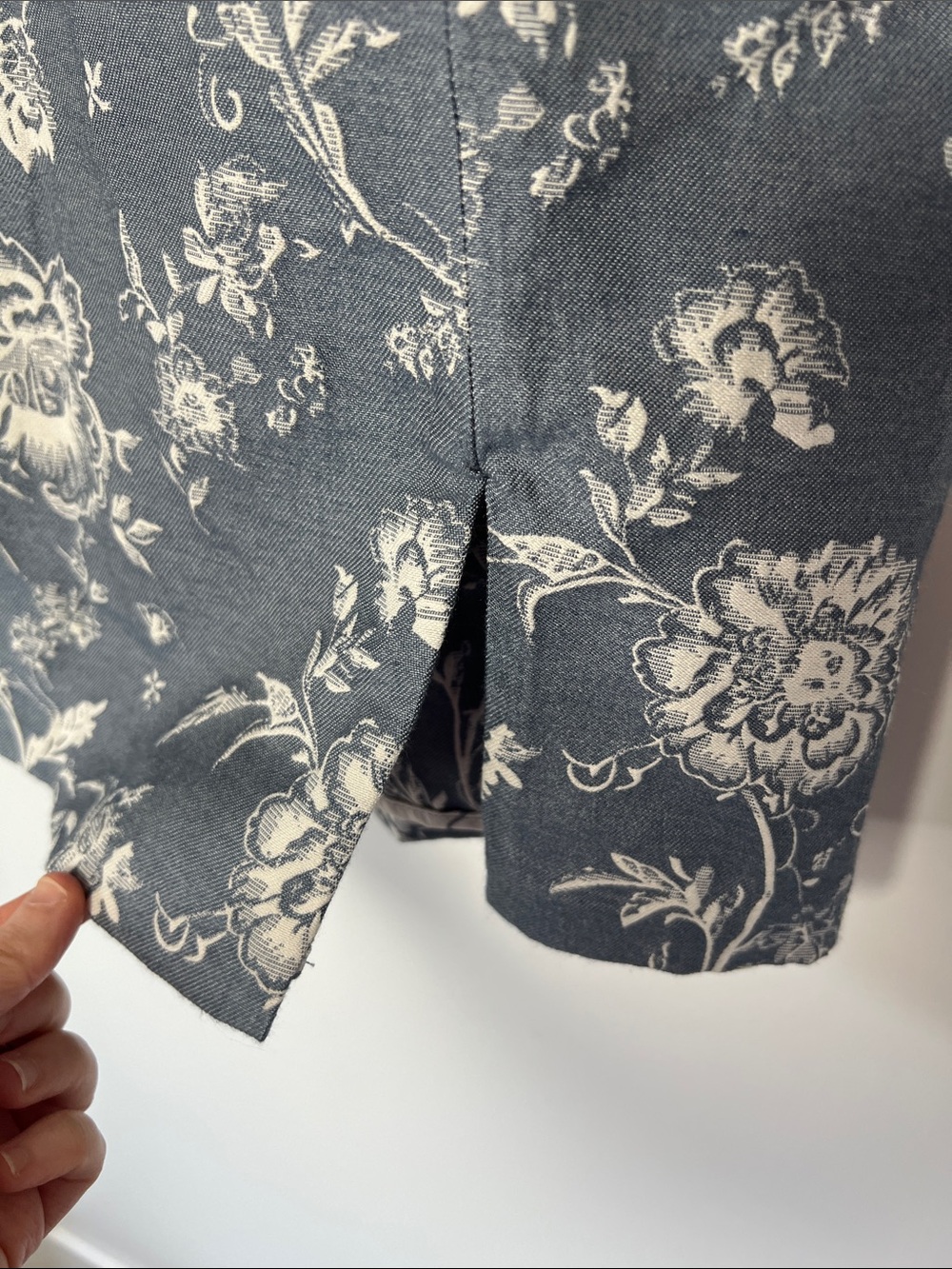 Amanda Uprichard Navy and White Floral Mini Dress - Picture 5 of 13